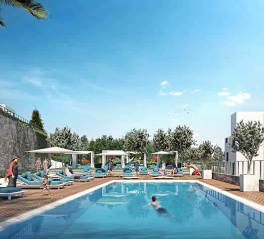 Denize nazır Baştaşlar Cove projesinde ikiz villa 2+1 90m2 ve teras katı mevcut (sahibinden,eşyalı. )