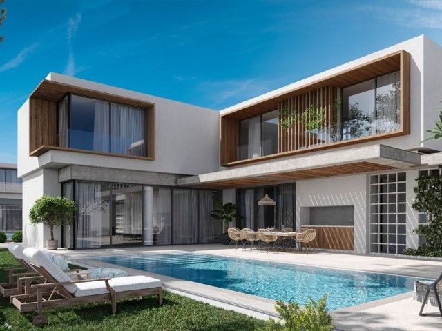 Girne Bellapais 4+1 354 m2 Dağ ve deniz manzaralı deluxe villa.