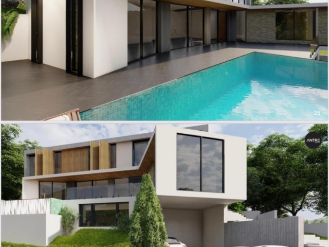 Call for our 4+1 Muhtes3m sea and mountain view villa to be completed after 18 months in Kyrenia Edremite. ** 