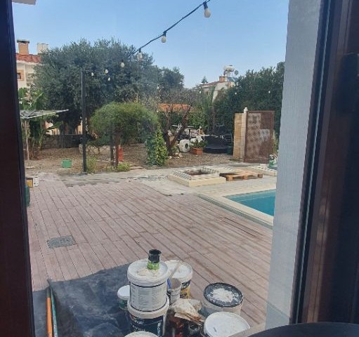 4+1 detached villa with pool and garden in Karakum, Girne..