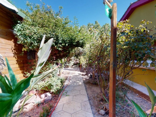 4+1 Stone Cypriot Gouse with saouna,2000m2 garden ,pool and guest detach house...Yeşiltepe area. NO tax require.