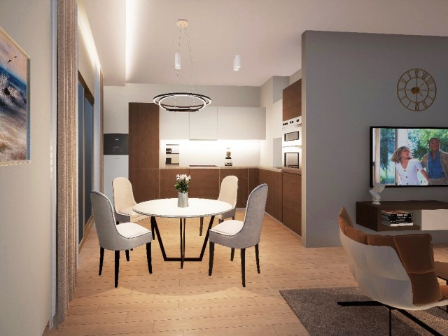 آپارتمان 2+1 برای فروش در ایسکله لانگ بیچ با نمای ویلا نزدیک به ساحل