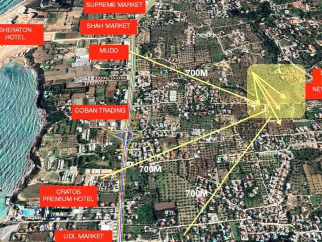 GİRNE/OZANKÖY'DE SATILIK 50 ADET ARSA , ŞEHİRCİLİK VE İMAR PLANINA GÖRE HER ARSAYA 2 VİLLA VEYA 4 DAİRE İZİN VERİLMEKTEDİR ( iki adet arsa kaldı )