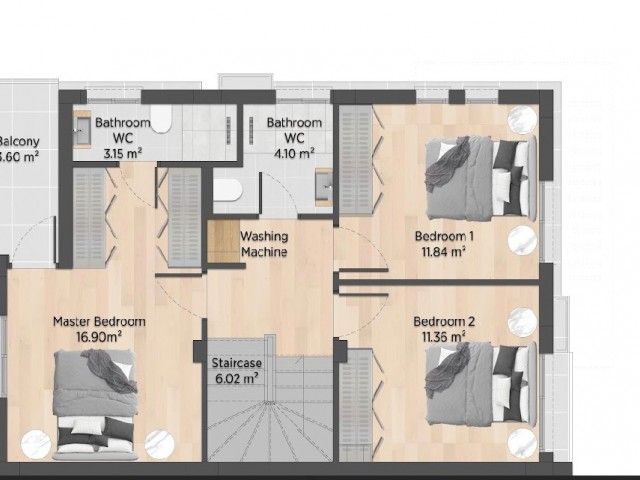 NEUES BOĞAZİÇİ/SALAMİS-PROJEKT PHASE 4 DUPLEX-DOPPELVILLEN ZU VERKAUFEN