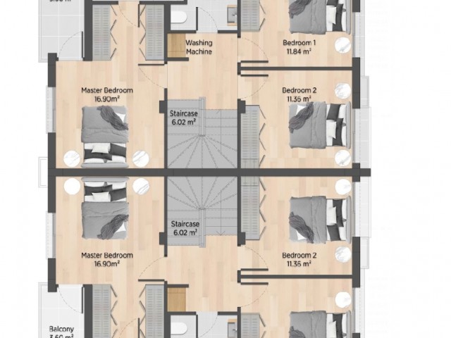 NEUES BOĞAZİÇİ/SALAMİS-PROJEKT PHASE 4 DUPLEX-DOPPELVILLEN ZU VERKAUFEN