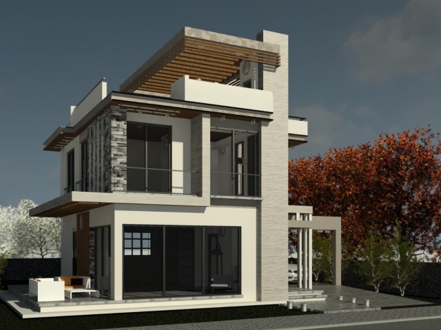 2 VILLAS WITH 3+1 GARDEN FOR SALE IN GİTNE ALSANCAK (6 months delivery)