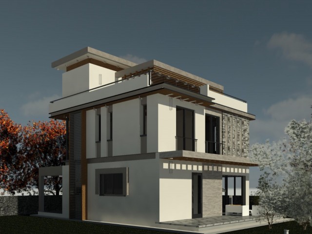 2 VILLAS WITH 3+1 GARDEN FOR SALE IN GİTNE ALSANCAK (6 months delivery)