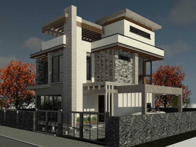 2 VILLAS WITH 3+1 GARDEN FOR SALE IN GİTNE ALSANCAK (6 months delivery)