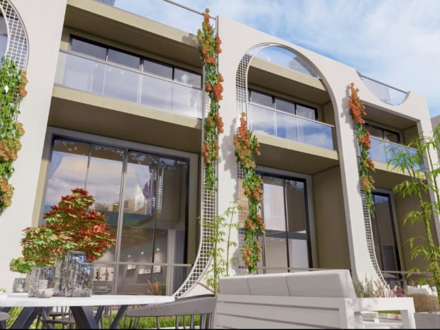 AFFORDABLE AND HIGH M2 VILLA TYPE LOFT FLATS IN GIRNE BAHÇELİ (PRICE STARTING FROM 155 THOUSAND STG)