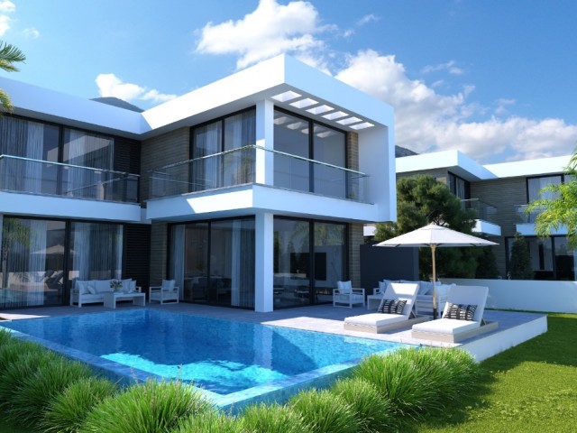 4+1 VILLEN MIT PRIVATEM POOL ZUM VERKAUF IN DER PROJEKTPHASE IN DER REGION KYRENIA BELLAPAIS