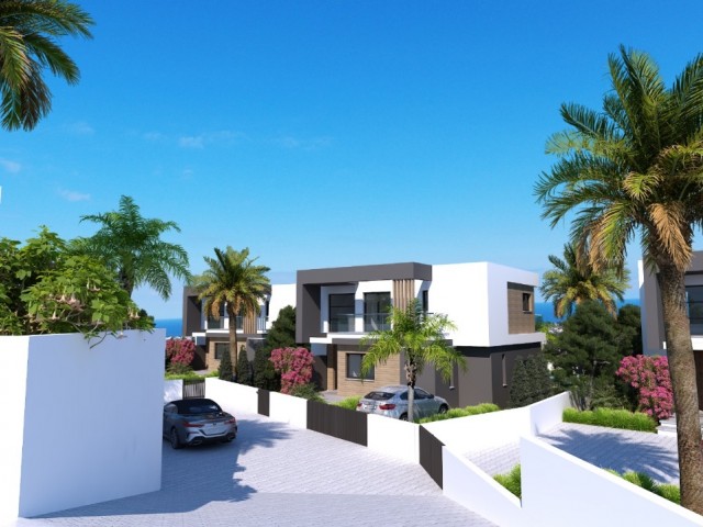 4+1 VILLEN MIT PRIVATEM POOL ZUM VERKAUF IN DER PROJEKTPHASE IN DER REGION KYRENIA BELLAPAIS