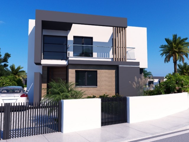 4+1 VILLAS WITH PRIVATE POOL FOR SALE IN THE PROJECT PHASE IN KYRENIA BELLAPAIS REGION