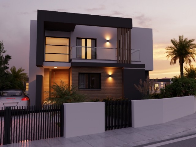 4+1 VILLAS WITH PRIVATE POOL FOR SALE IN THE PROJECT PHASE IN KYRENIA BELLAPAIS REGION