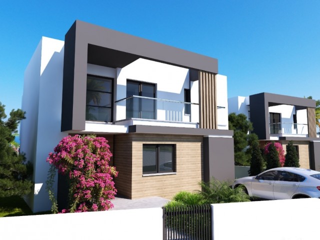 4+1 VILLAS WITH PRIVATE POOL FOR SALE IN THE PROJECT PHASE IN KYRENIA BELLAPAIS REGION