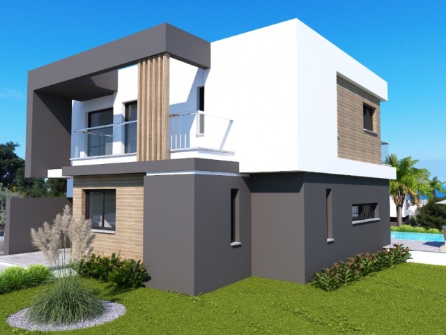 4+1 VILLAS WITH PRIVATE POOL FOR SALE IN THE PROJECT PHASE IN KYRENIA BELLAPAIS REGION