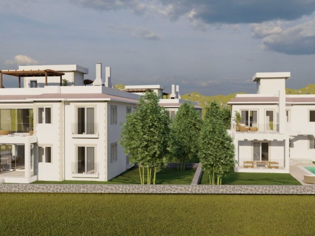 فروش آپارتمان 2+1 و ویلای 3+1 با استخر اختصاصی در گیرنه آلسانچک در فاز پروژه
