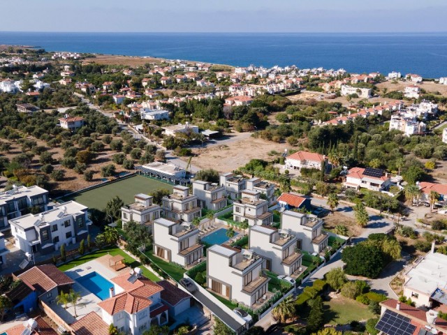 3+1 VILLEN MIT GEMEINSAMEN POOL IN DER PROJEKTPHASE ZU VERKAUFEN IN KYRENIA LAPTA SEASON WALKING PARK 300 m2