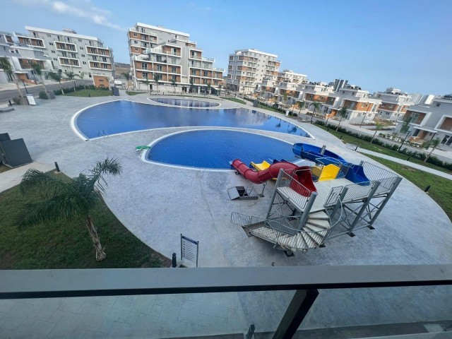 All fees and VAT paid, title deed ready-furnished, in the elite site of TRNC, close to Arkın Iskele Hotel...