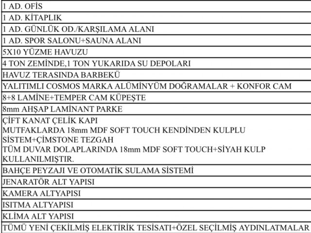 ویلای لوکس با چشم انداز عالی و آسانسور برای فروش در پشت GİRNE EZİÇ PREMIER