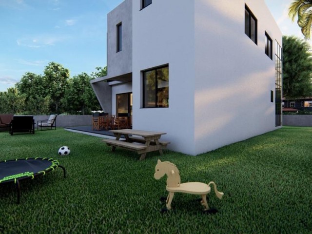 FERTIGGESTELLTE 4+1 VILLA ZUM VERKAUF IN NICOSIA YENİKENT