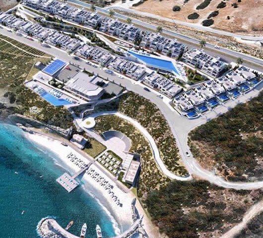 2+1 VILLA ZU VERMIETEN IN ESENTEPE BAŞTAŞLAR COVE, DIREKT AM MEER