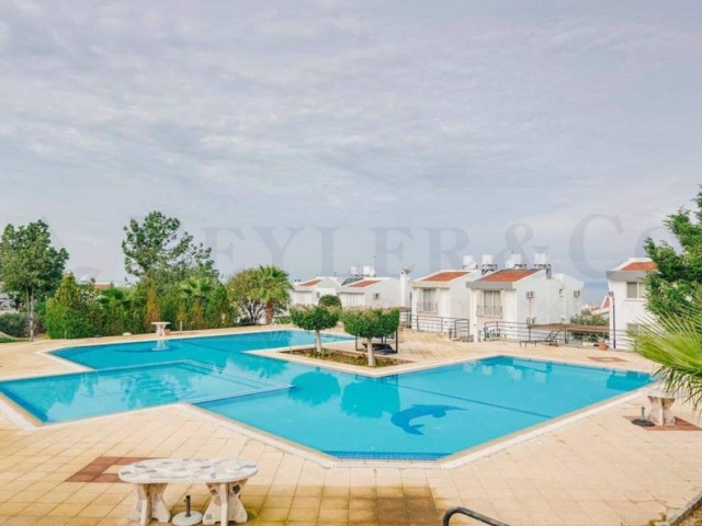 2+1 villa in a site with pool, Catalkoy mountain and sea view (mountain side behind Chamada hotel)