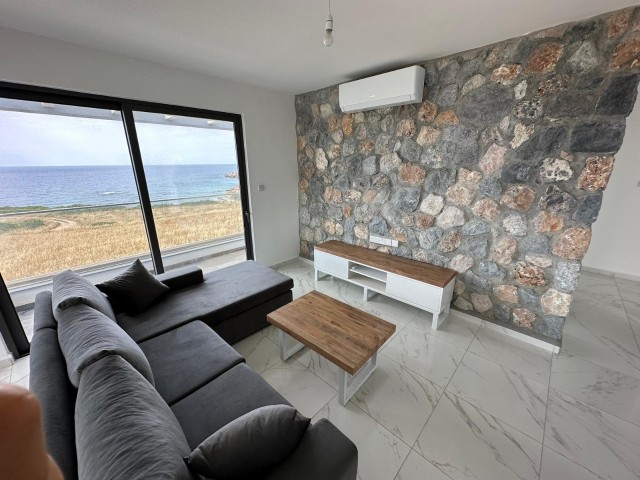 3+1 NEW PENTHOUSE WITH MOUNTAIN AND SEA VIEW FOR SALE IN GIRNE ESENTEPE WITH PRIVATE TERRACE, FULLY EQUIPPED AND CHIC DESIGN, VAT PAID