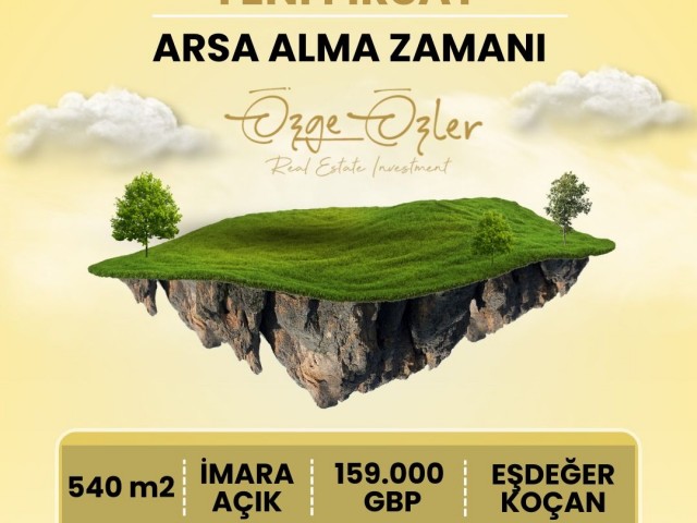 زمین برای فروش 30 متر از دریا در Karşıyaka، گیرنه