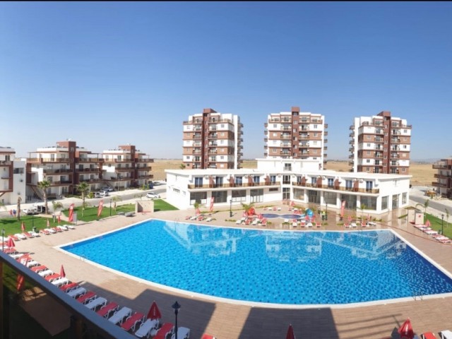 İSKELE LONGBEACHDE YATIRIMLIK 1+1 SATILIK SIFIR DAİRE 