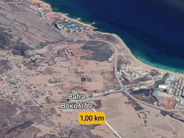 LAND FOR SALE in BAFRADA hotels area, each with a separate acre, at the pier from the sea