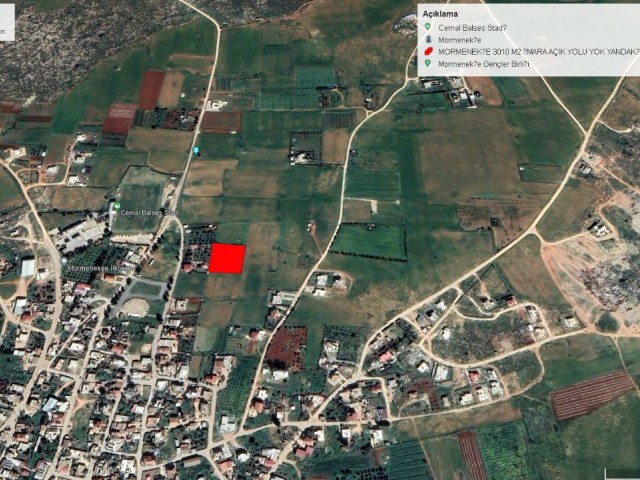 GREAT LOCATION IN MORMENEKSE, SUITABLE FOR VILLA CONSTRUCTION, LAND FOR SALE 3010 M2 AT BARGAIN PRICE Adem Akın 05338314949