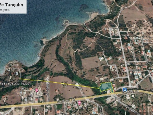 LAND FOR SALE IN KYRENIA KARŞIYAKA WITH SEA VIEW IN GREAT LOCATION, ZERO TO THE MAIN ROAD 2.5 TERM ADEM AKIN 05338314949