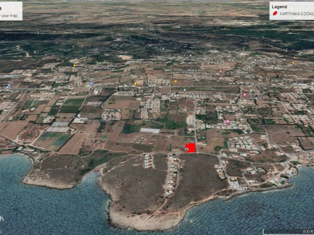 LAND FOR SALE IN KYRENIA KARŞIYAKA, ZERO TO THE SEA 3345 M2 (2.5 ) DOCTORS ADEM AKIN 05338314949