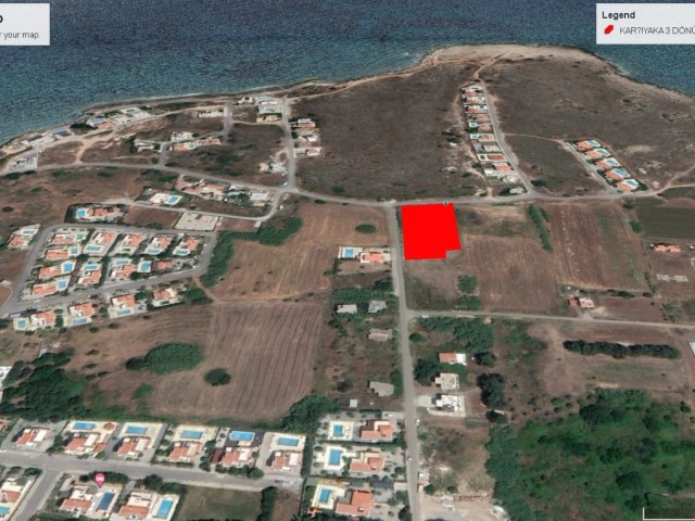 GRUNDSTÜCK ZUM VERKAUF IN KYRENIA KARŞIYAKA, NULL ZUM MEER 3345 M2 (2,5 ) DOKTOREN ADEM AKIN 05338314949