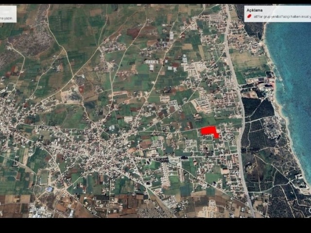 GREAT LOCATION IN YENİBOGAZİ, SUITABLE FOR A SITE CONSTRUCTION 17.650 M2 LAND FOR SALE 5 MINUTES FRO