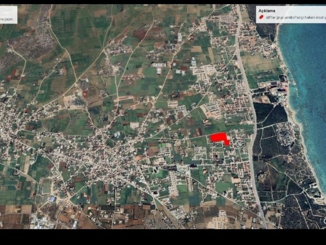 GREAT LOCATION IN YENİBOGAZİ, SUITABLE FOR A SITE CONSTRUCTION 17.650 M2 LAND FOR SALE 5 MINUTES FROM THE SEA ADEM AKIN 05338314949