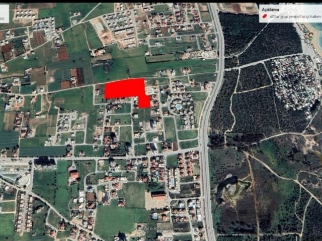 GREAT LOCATION IN YENİBOGAZİ, SUITABLE FOR A SITE CONSTRUCTION 17.650 M2 LAND FOR SALE 5 MINUTES FROM THE SEA ADEM AKIN 05338314949