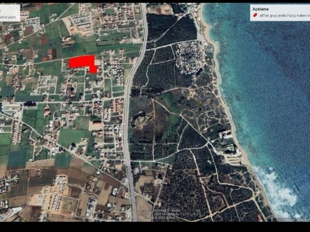 GREAT LOCATION IN YENİBOGAZİ, SUITABLE FOR A SITE CONSTRUCTION 17.650 M2 LAND FOR SALE 5 MINUTES FROM THE SEA ADEM AKIN 05338314949