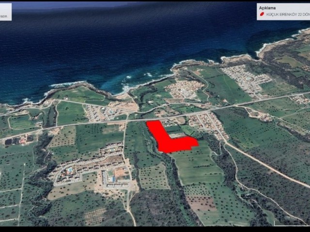 29436 M2 LAND FOR SALE IN TATLISU KÜÇÜKERENKOY WITH ZERO AND SEA VIEW ON MAIN ROAD ADEM AKİN 0533831