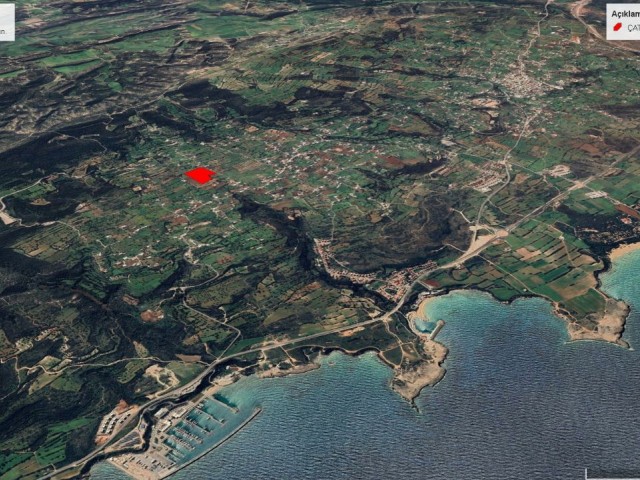 9767 M2 LAND FOR SALE ADEM AKIN 05338314949 WITH WONDERFUL SEA VIEW AND GETA MARINA VIEW IN SİPAHİ