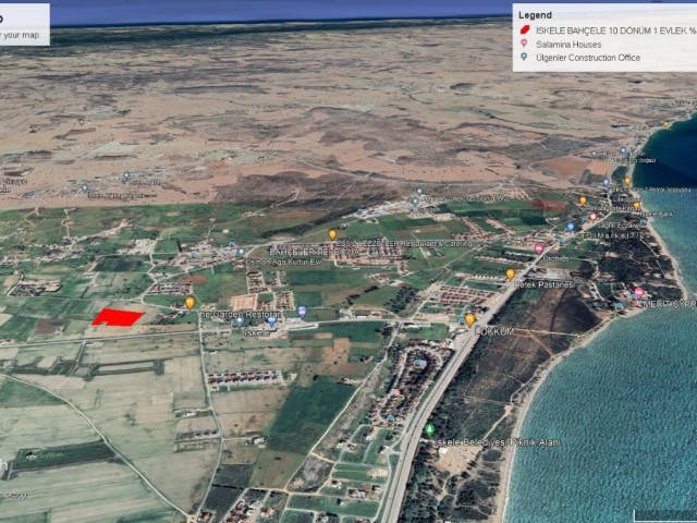 LAND FOR SALE IN İSKELE GARDENS, ONLY 5 MINUTES WALKING DISTANCE TO THE SEA.