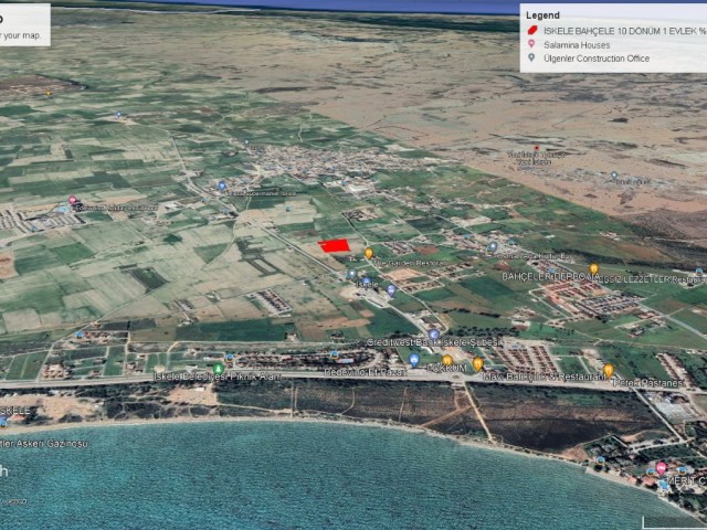 LAND FOR SALE IN İSKELE GARDENS, ONLY 5 MINUTES WALKING DISTANCE TO THE SEA.