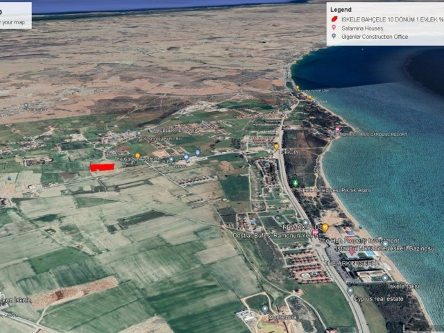 LAND FOR SALE IN İSKELE GARDENS, ONLY 5 MINUTES WALKING DISTANCE TO THE SEA.