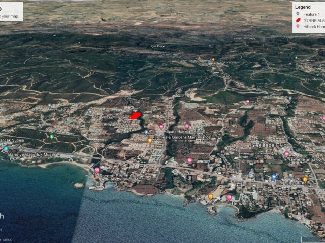 9538 M2 LAND FOR SALE IN KYRENIA ALSANCAK WITH SEA VIEW ADEM AKIN 05338314949