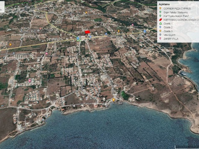 2 EVLEK LAND FOR SALE WITH A WONDERFUL SEA VIEW IN KYRENIA KARŞIYAKA ADEM AKIN 05338314949