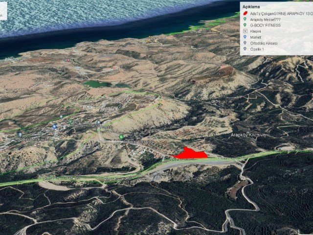 13 DECEMBER OF LAND FOR SALE IN ARAPKOY, GIRNE ADEM AKIN 05338314949