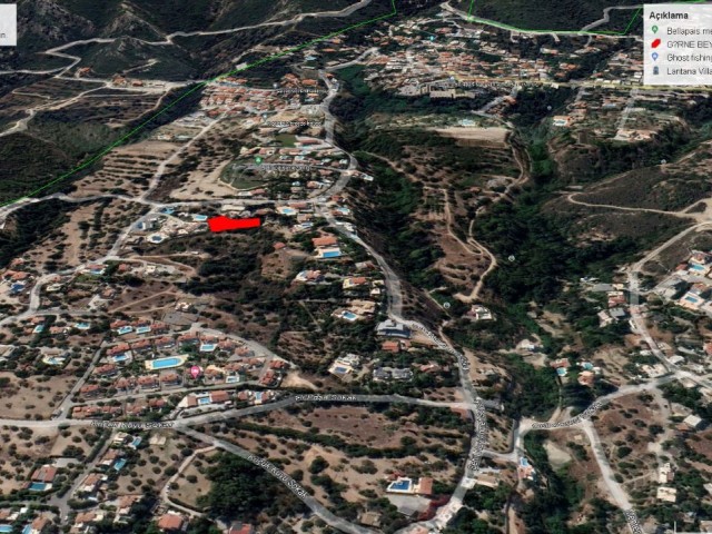 1200 M2 LAND FOR SALE IN KYRENIA BALAPAYS WITH SEA VIEW ADEM AKIN 05338314949