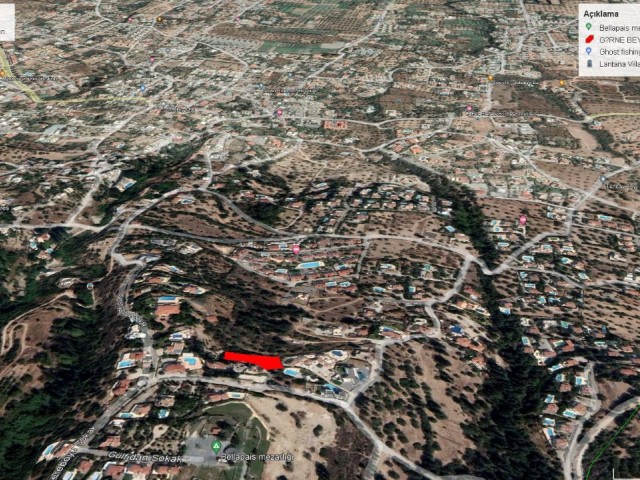 1200 M2 LAND FOR SALE IN KYRENIA BALAPAYS WITH SEA VIEW ADEM AKIN 05338314949