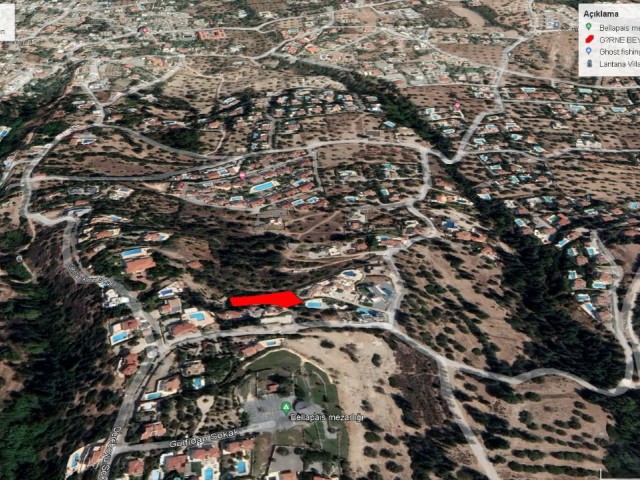 1200 M2 LAND FOR SALE IN KYRENIA BALAPAYS WITH SEA VIEW ADEM AKIN 05338314949