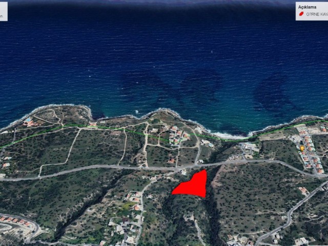 9500 M2 SEA VIEW LAND FOR SALE IN GIRNE ROCKS ADEM AKIN 05338314949